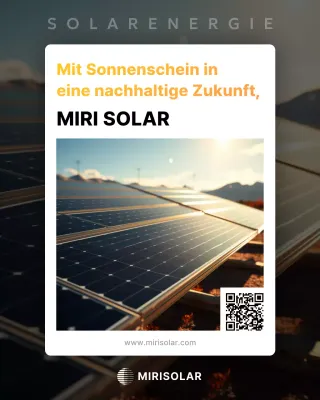 Orangefarbene moderne Solarwerbung