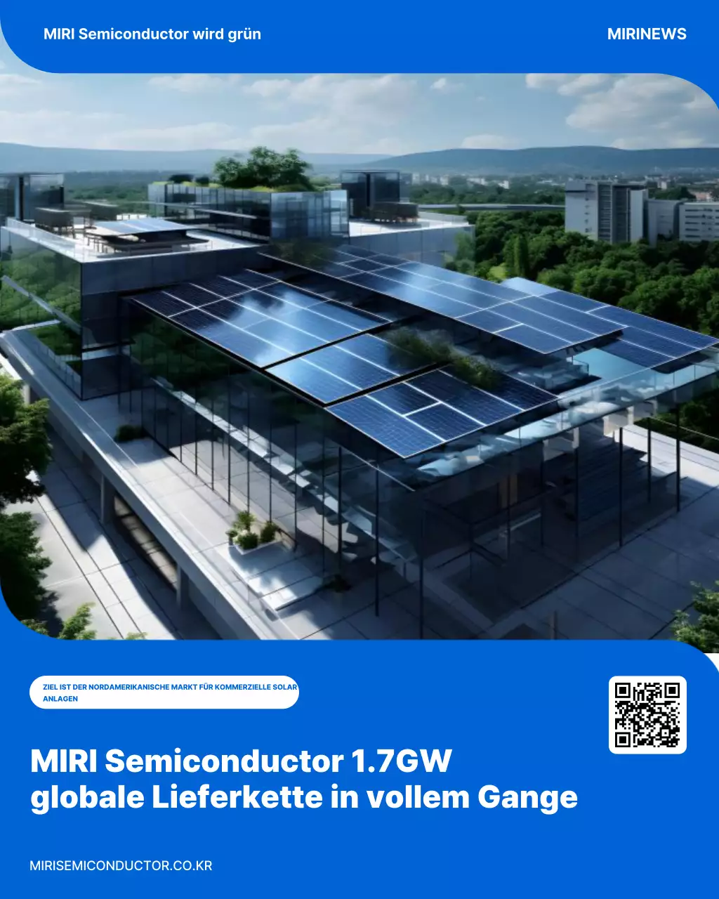 Blaue moderne Solarenergie-Förderung