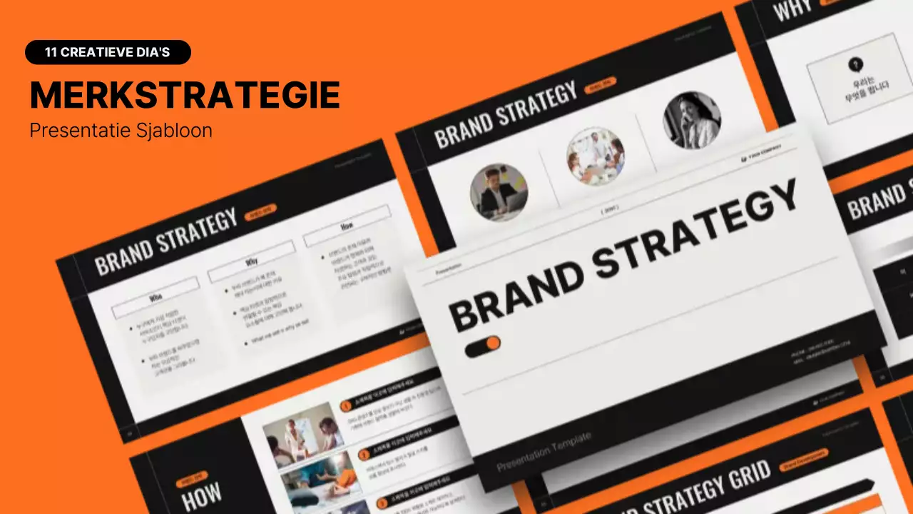 Het moderne merkstrategieplan van Black