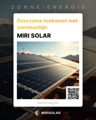 Oranje moderne zonne-advertentie