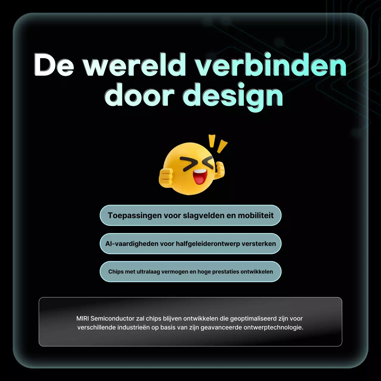 Zwarte moderne halfgeleider trainingsmaterialen