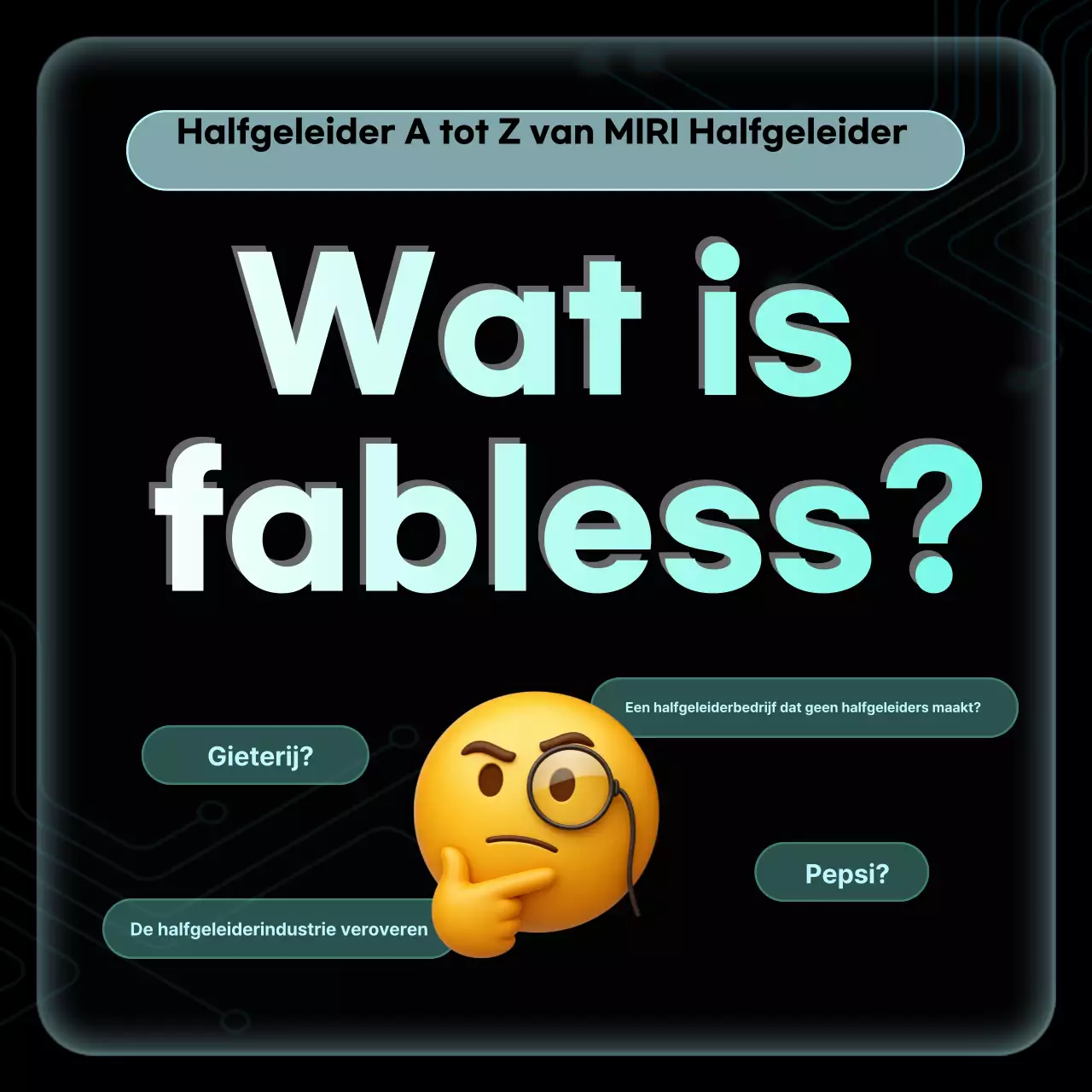 Zwarte moderne halfgeleider trainingsmaterialen