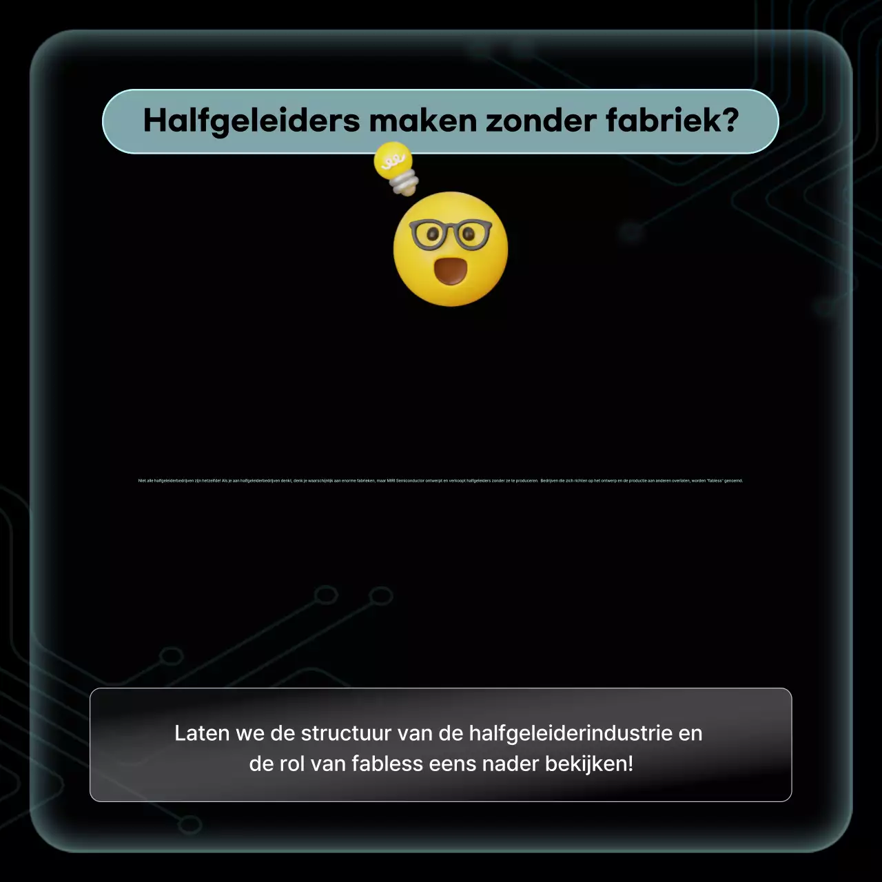 Zwarte moderne halfgeleider trainingsmaterialen