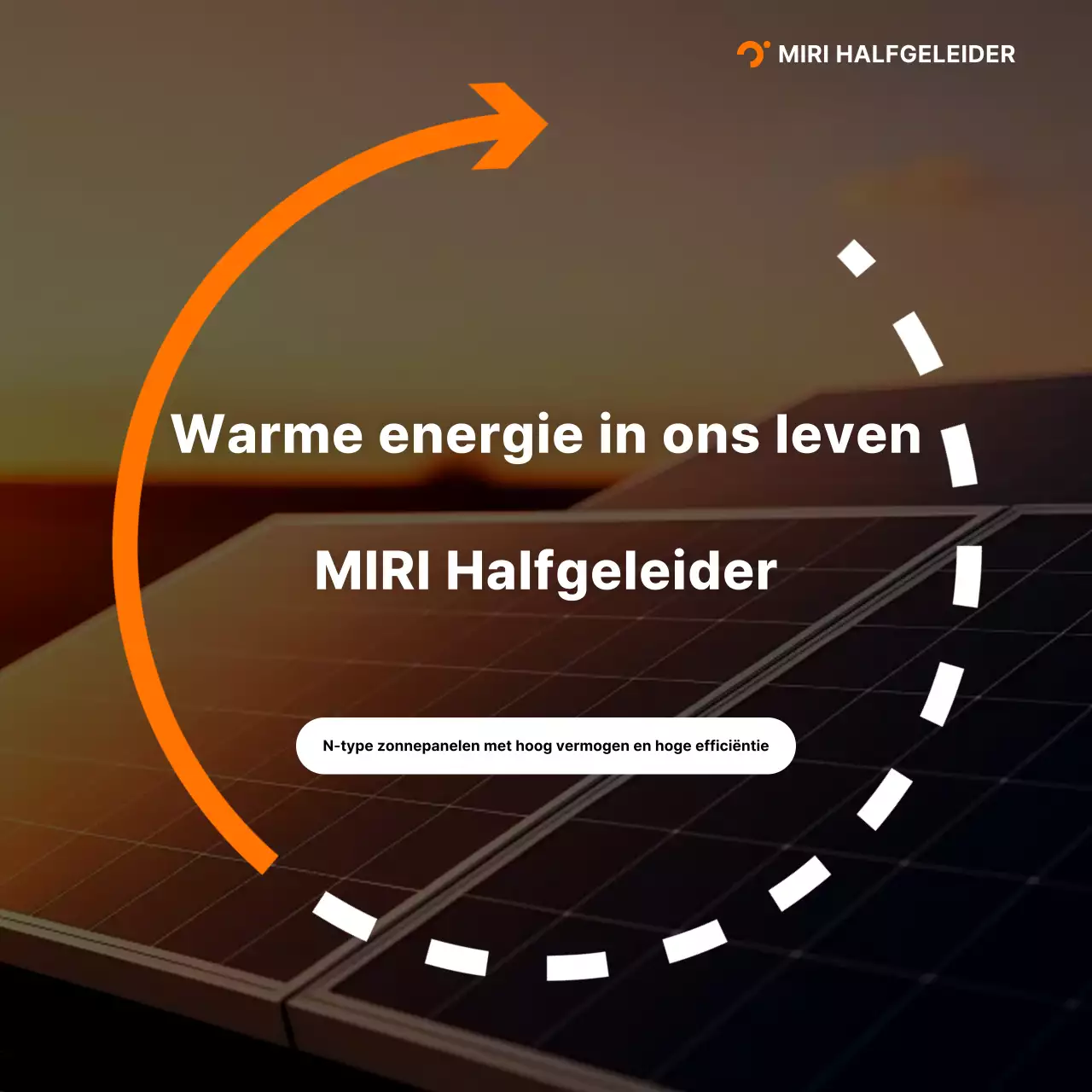 Oranje Moderne Energie Advertentie