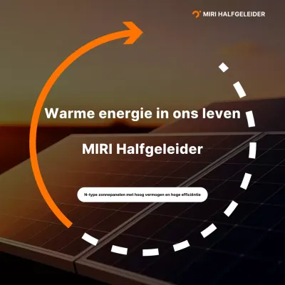Oranje Moderne Energie Advertentie