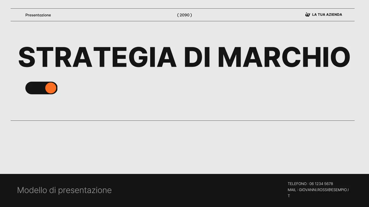 Il piano strategico del marchio moderno di Black