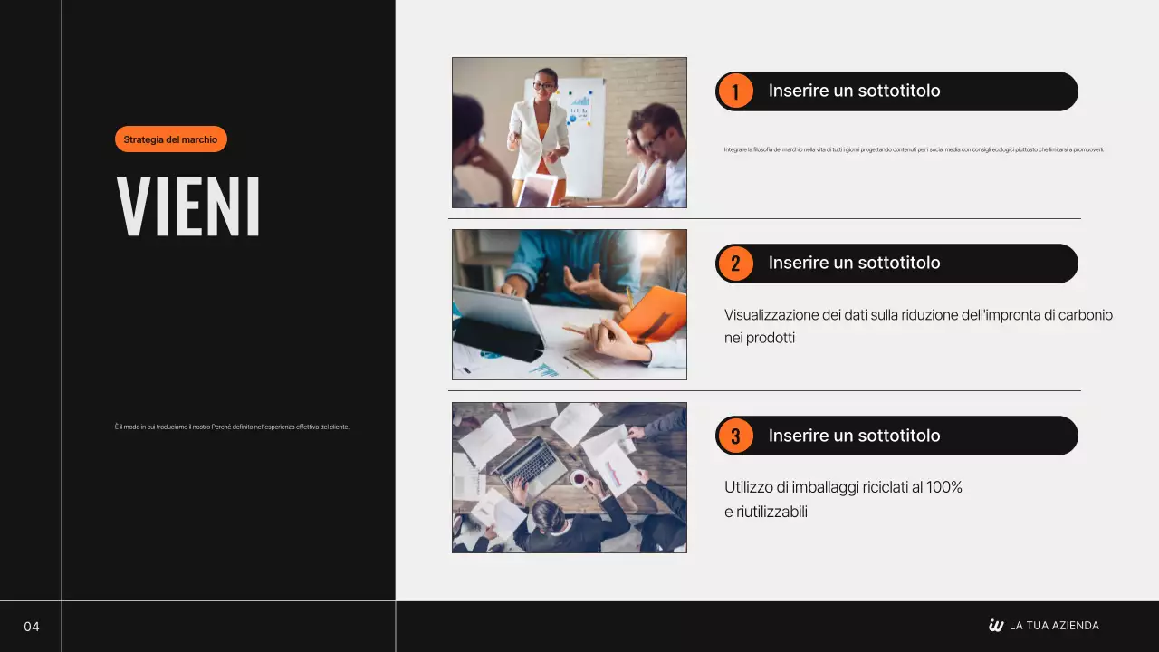 Il piano strategico del marchio moderno di Black