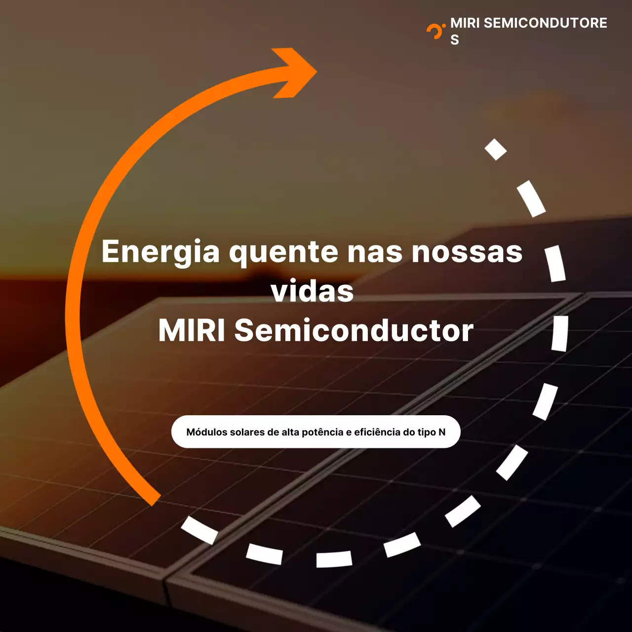 Anúncio de Energia Moderna Laranja