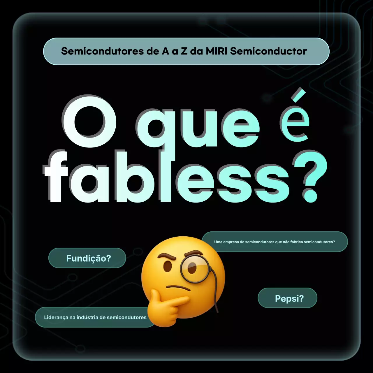Materiais de treinamento sobre semicondutores modernos pretos