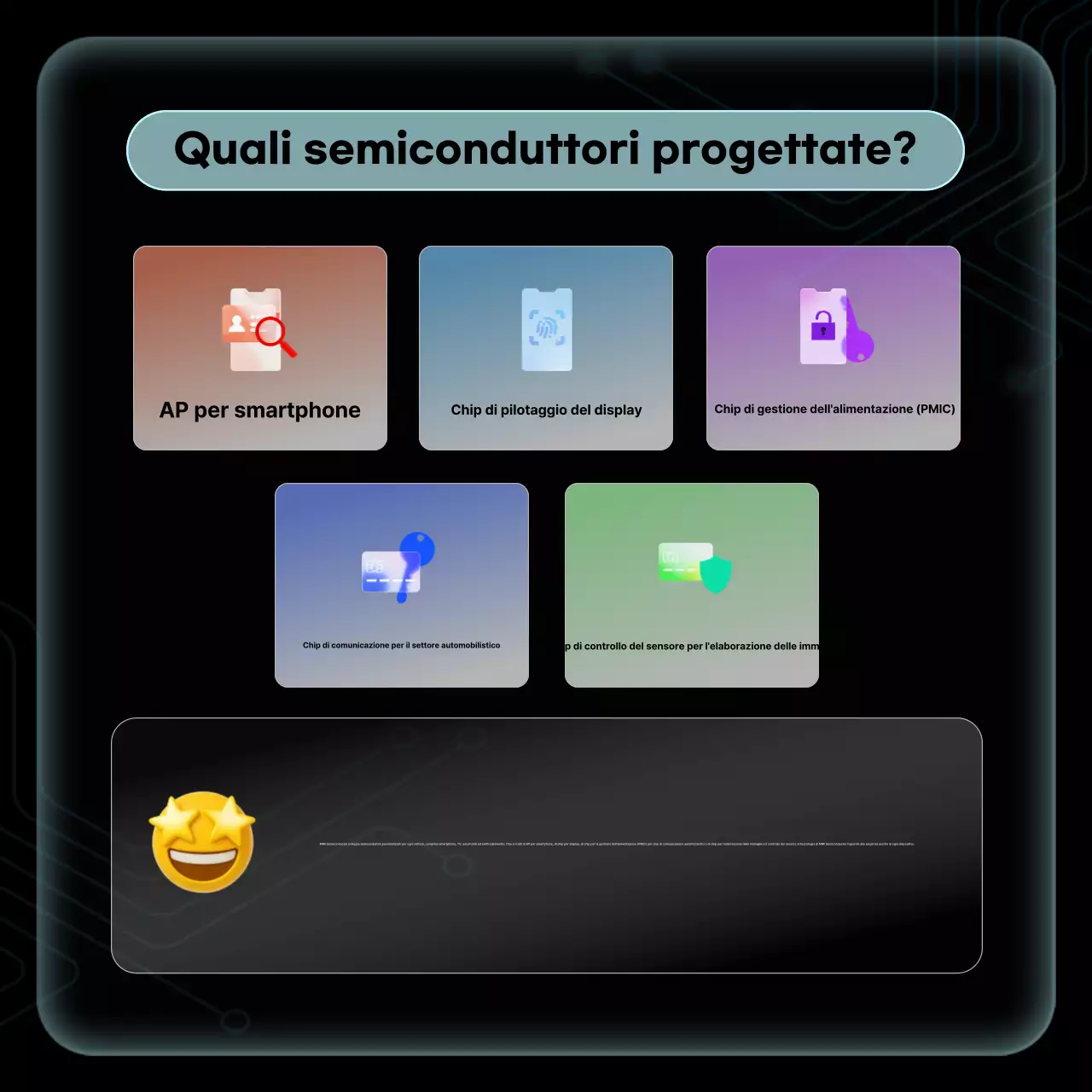 Materiali didattici moderni sui semiconduttori neri