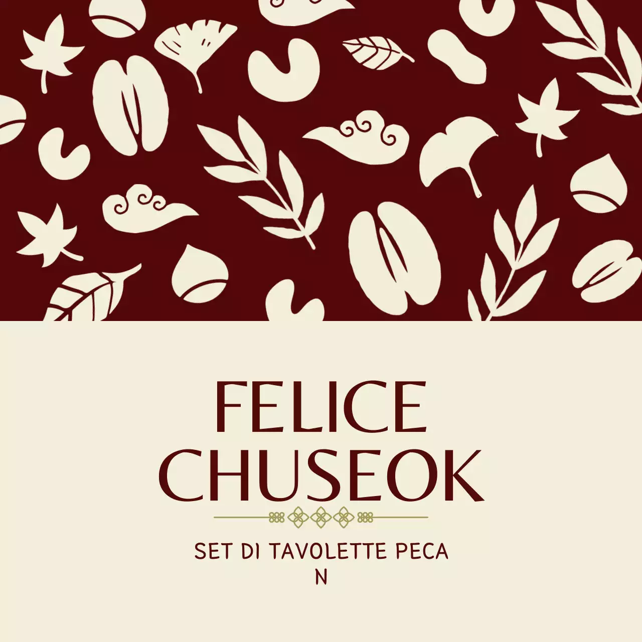 Festa tradizionale del Chuseok marrone