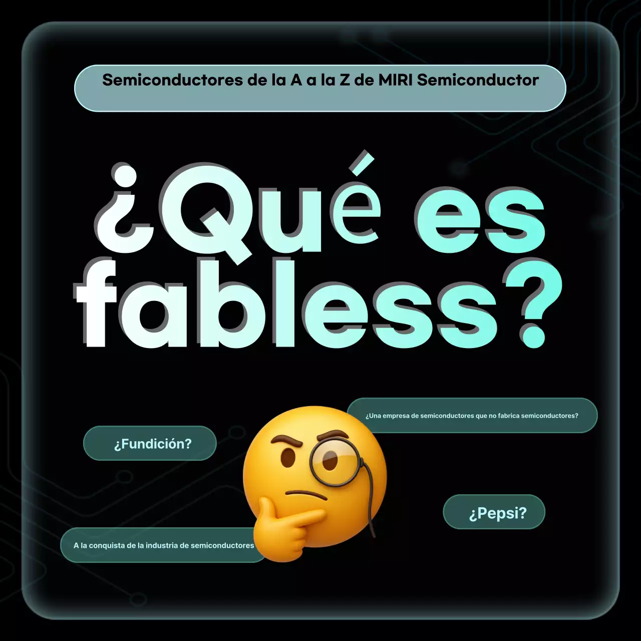 Materiales de capacitación sobre semiconductores modernos negros