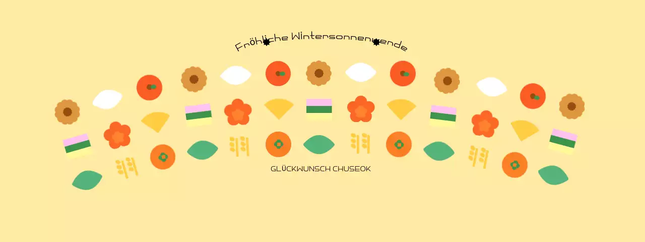 Gelbes traditionelles Chuseok-Fest