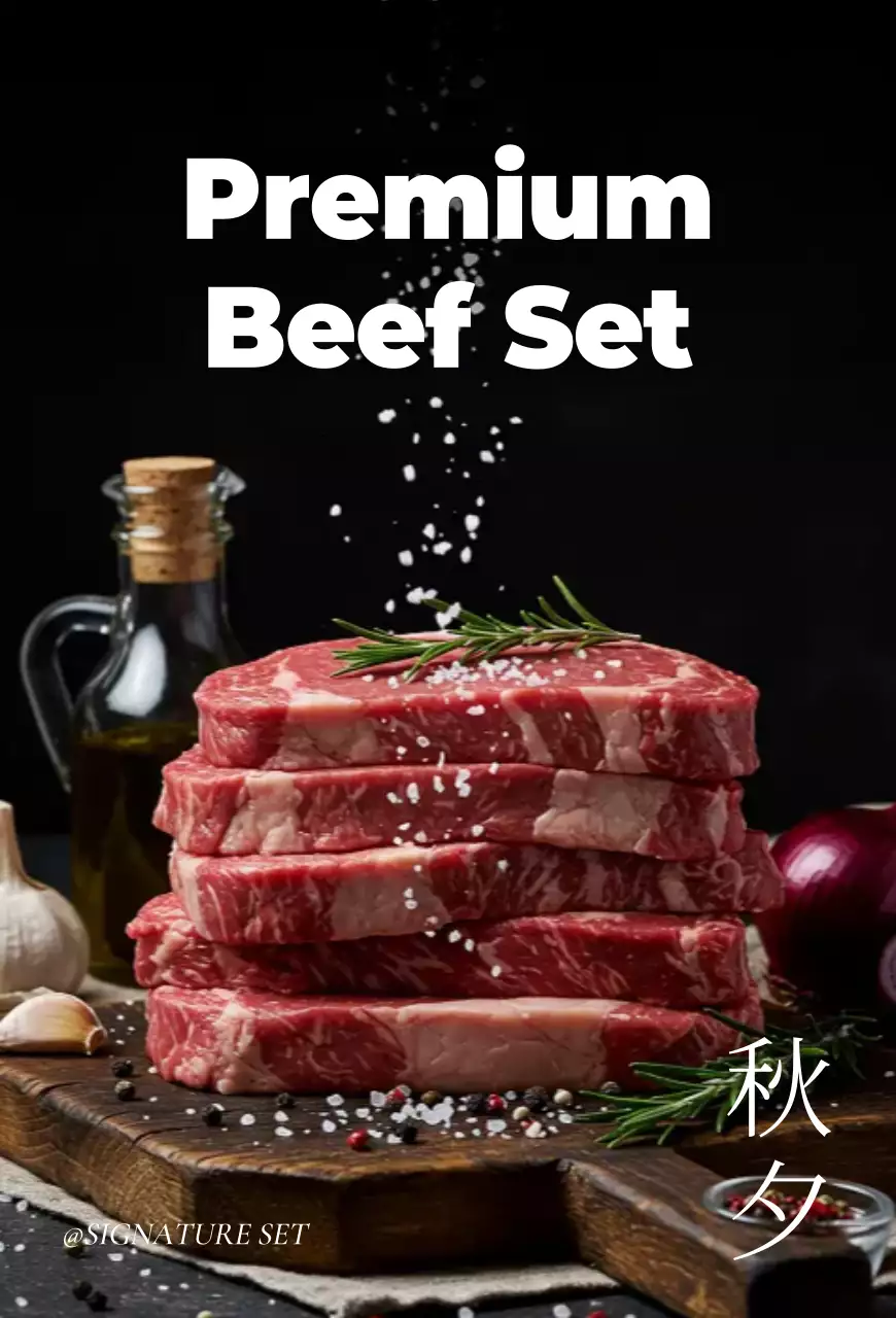 검정 고급 요리 광고