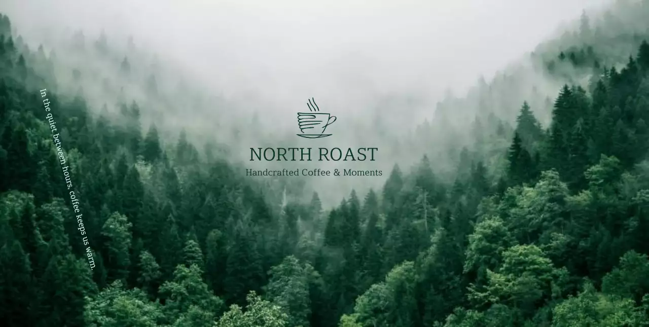 緑 モダン コーヒー ロゴ 写真