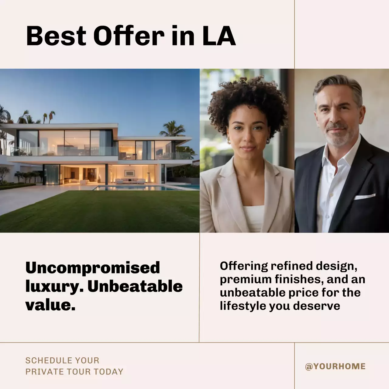 Modern Luxury Real Estate Advertisement Instagram Post