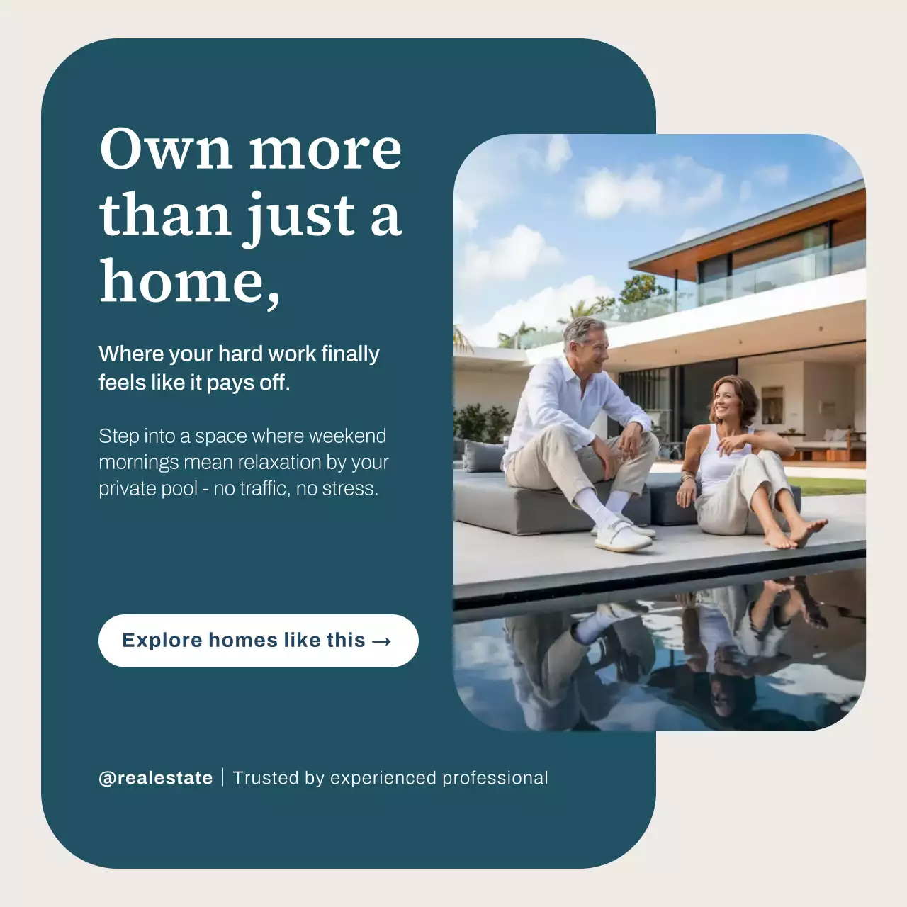 Beige Modern Real Estate Promotion Instagram Post