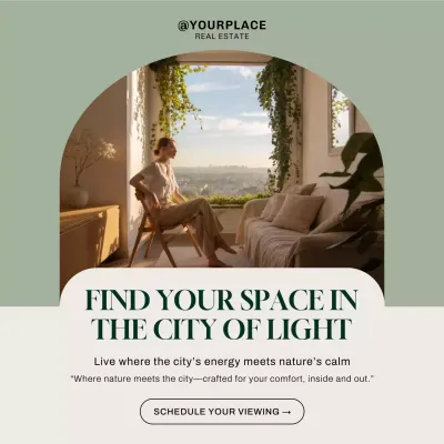 Sage Modern Real Estate Advertisement Instagram Post