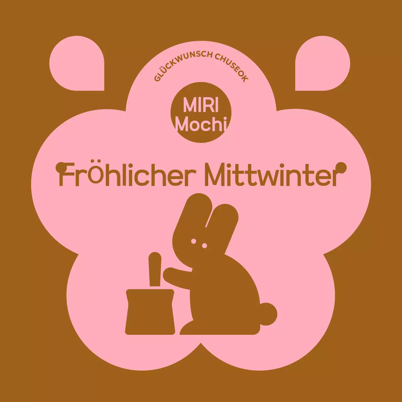 Braunes traditionelles Chuseok-Fest