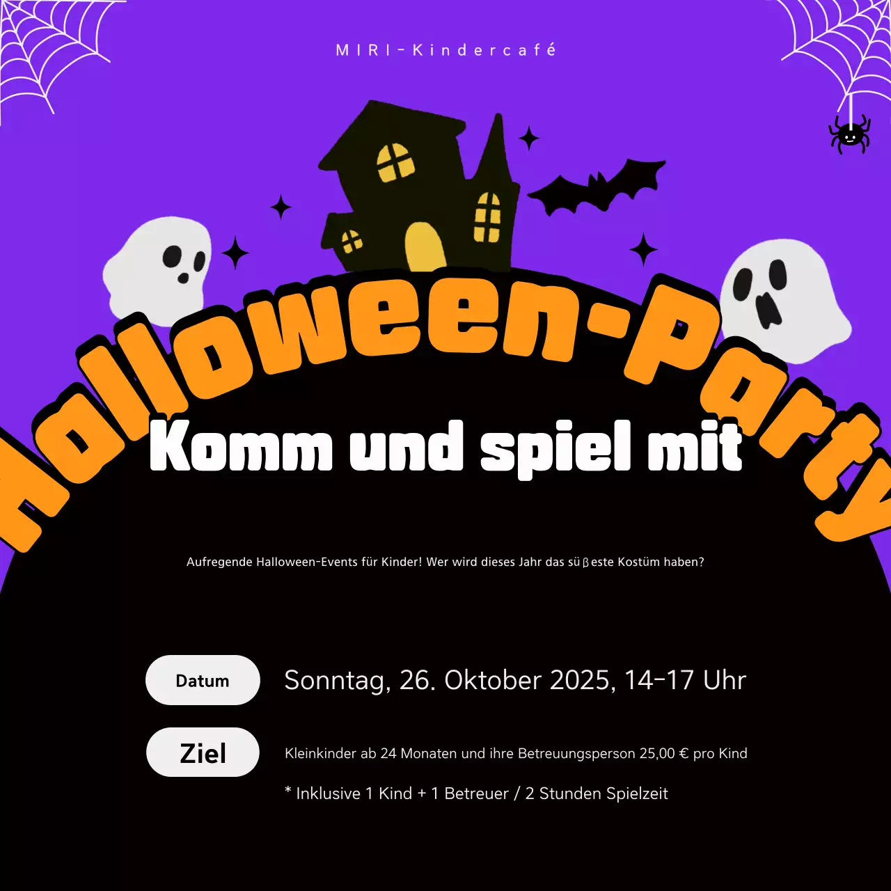 Bora Kitsch Halloween Einladung