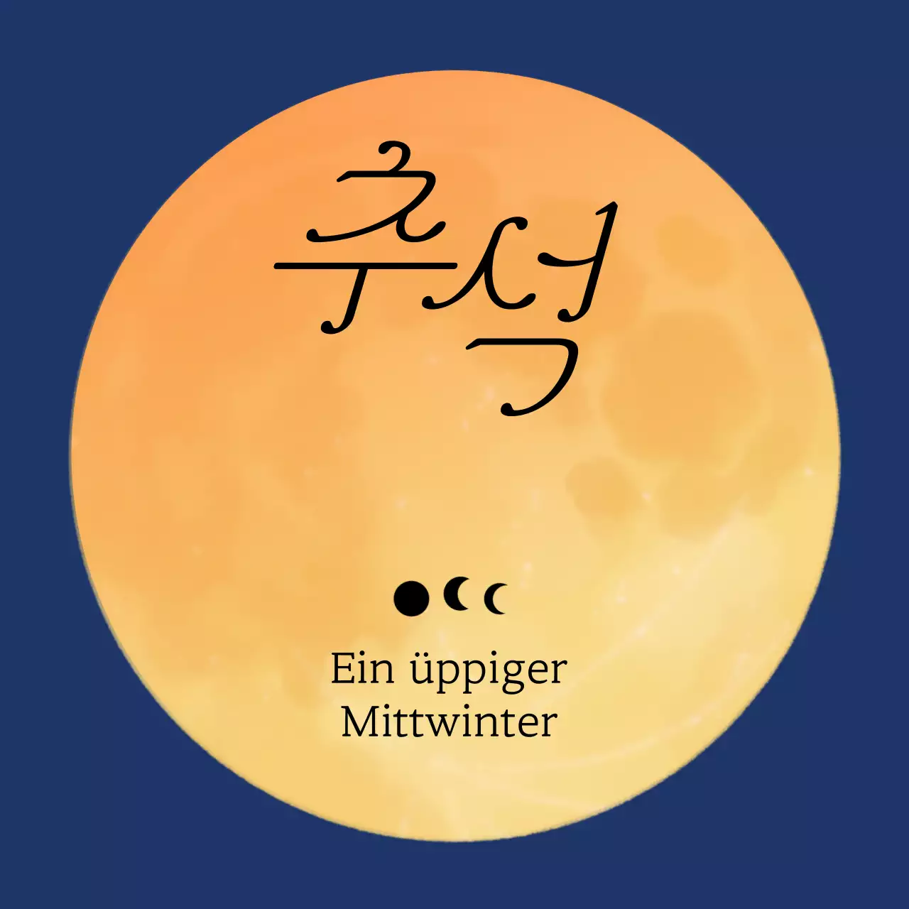 Blaues traditionelles Chuseok-Fest