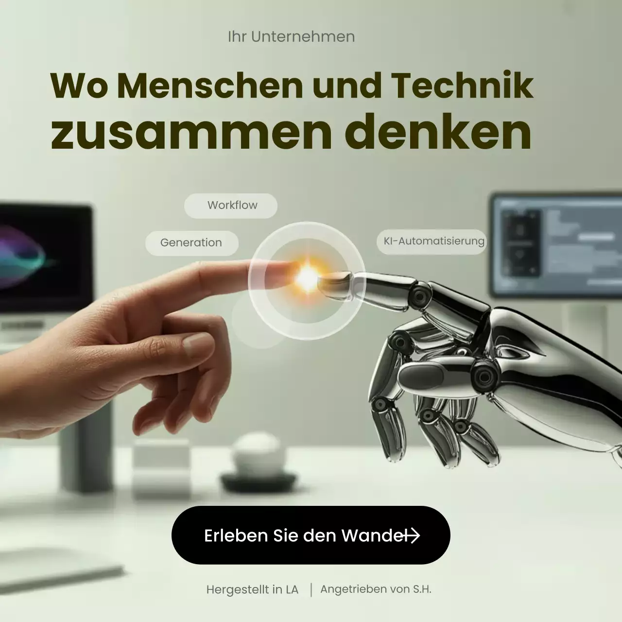 graue moderne Tech-Werbung
