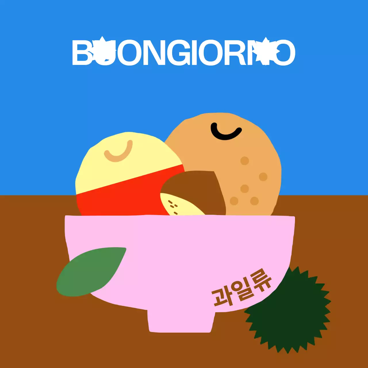 Festival del Chuseok semplice e blu