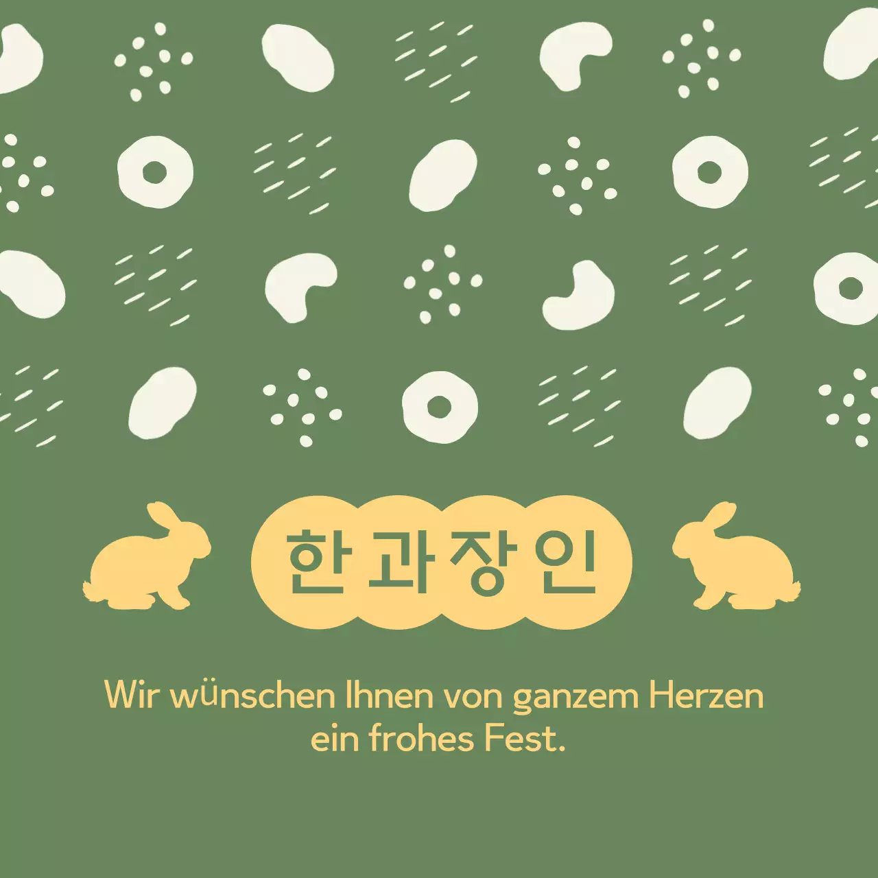 Kaki Traditionelle Feiertagsgrüße