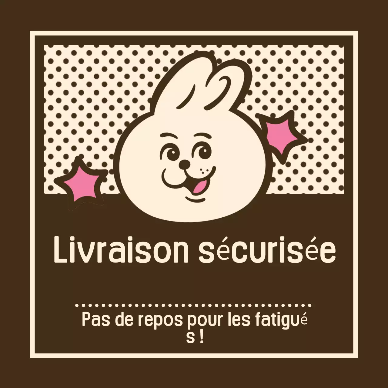 Publicité vintage marron pour Chuseok