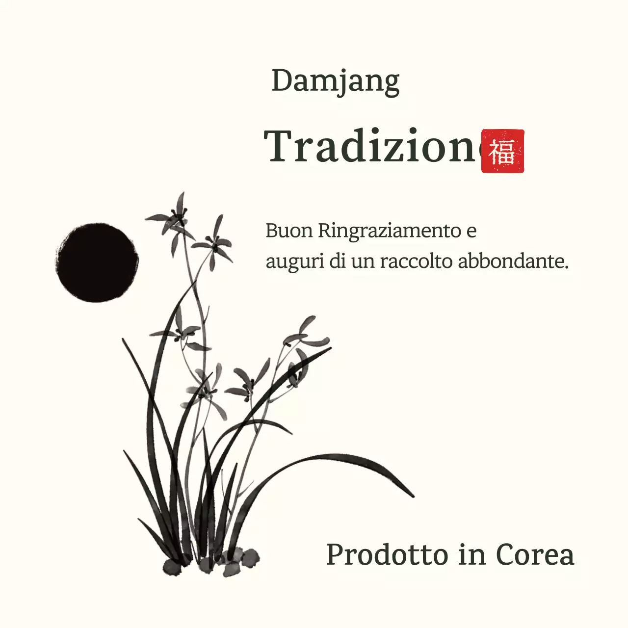 Saluti tradizionali Chuseok in avorio