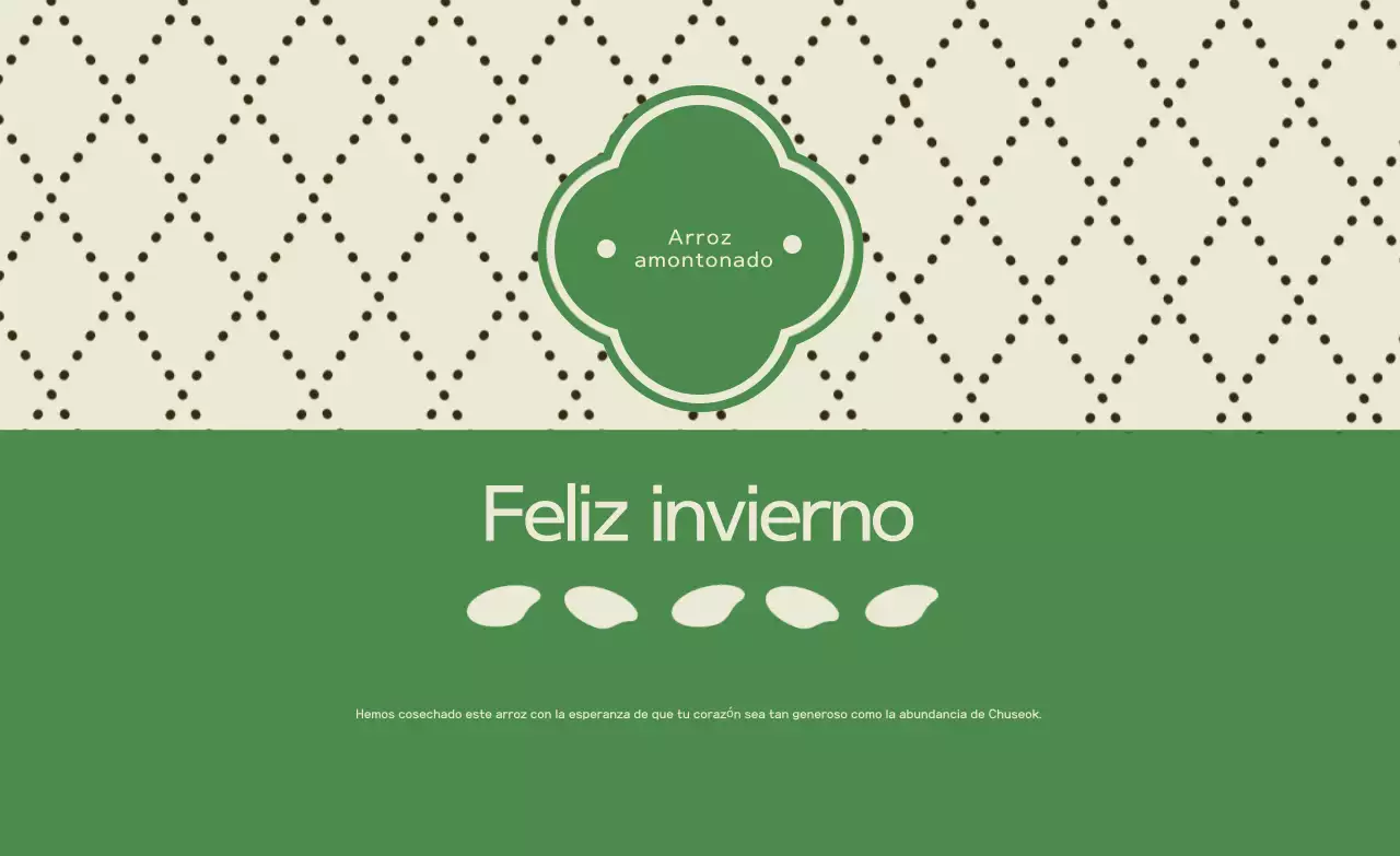 Saludos tradicionales verdes de Chuseok