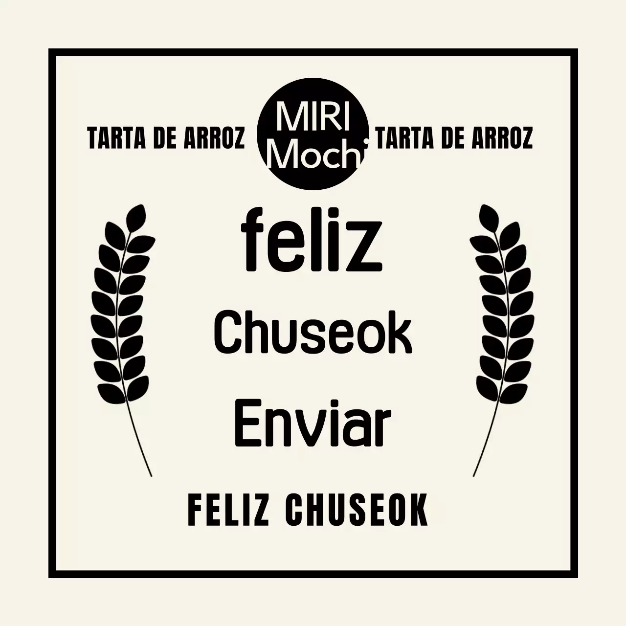 Saludos tradicionales negros de Chuseok
