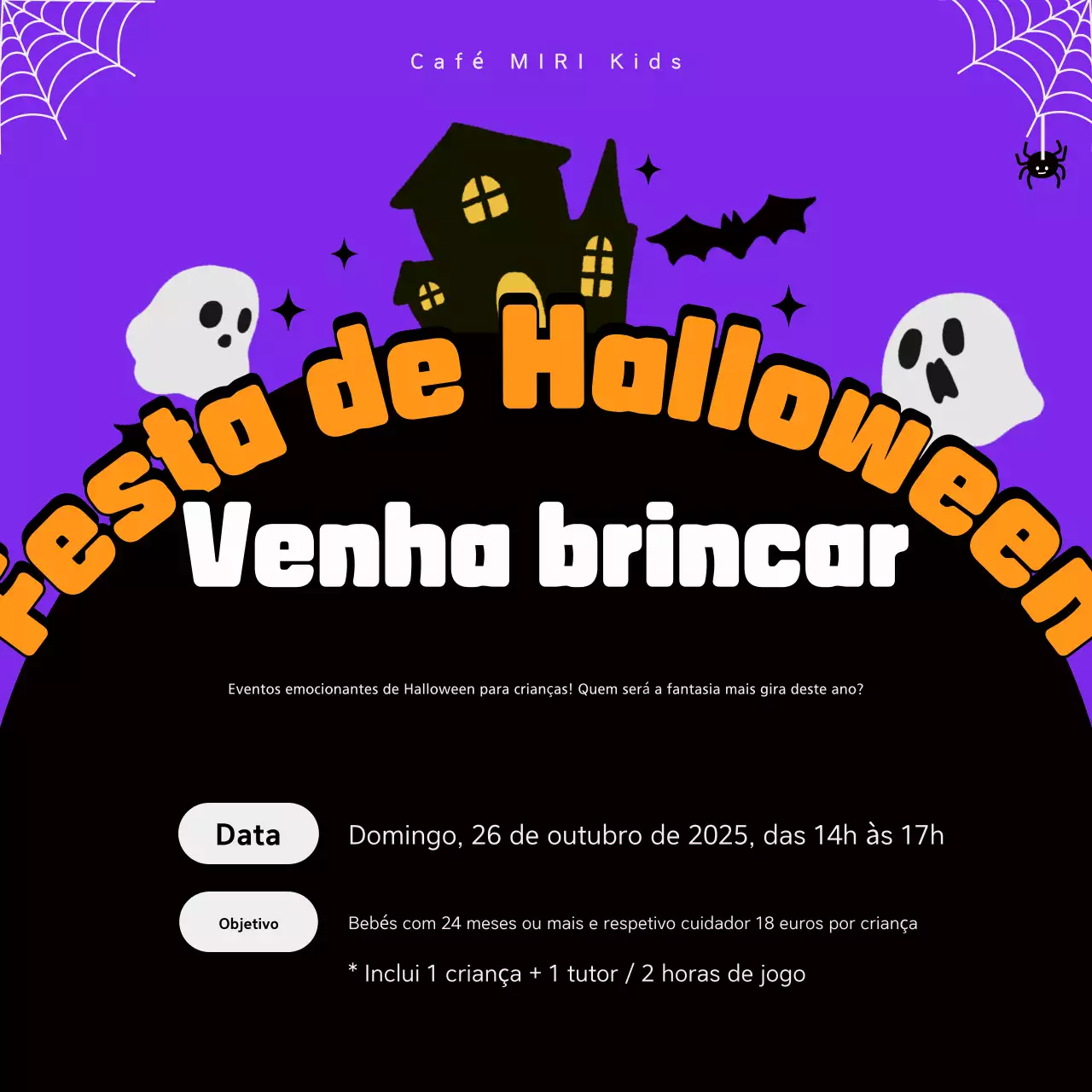 Convite Bora Kitsch Halloween