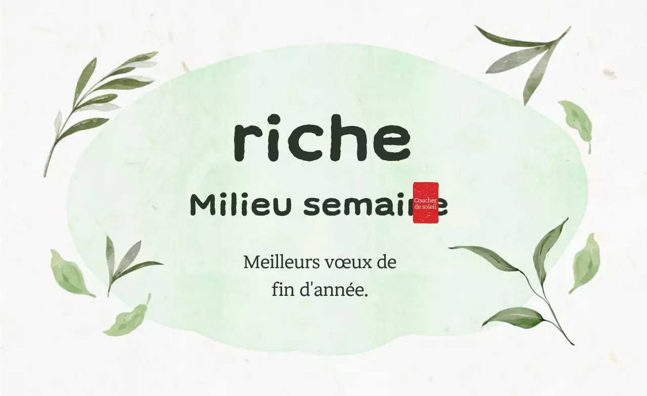 Voeux traditionnels du Nouvel An