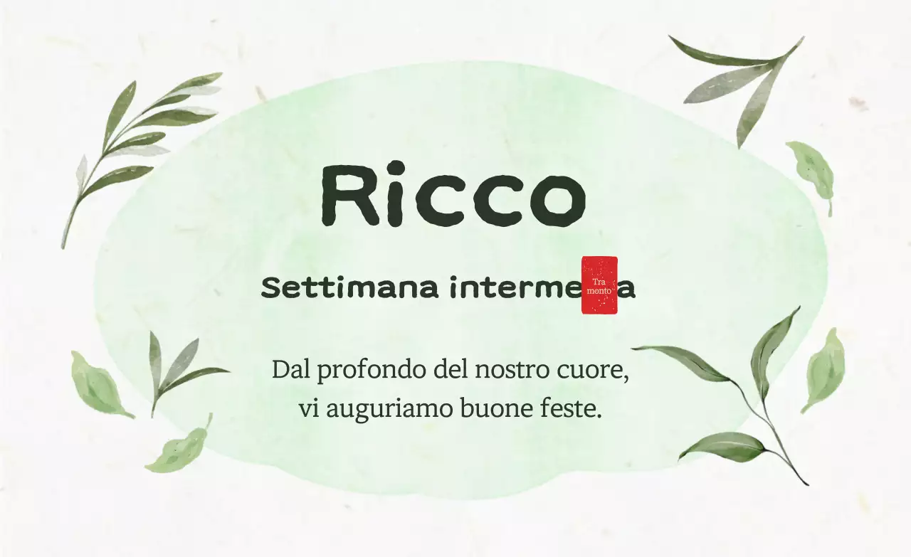 I tradizionali auguri di Capodanno