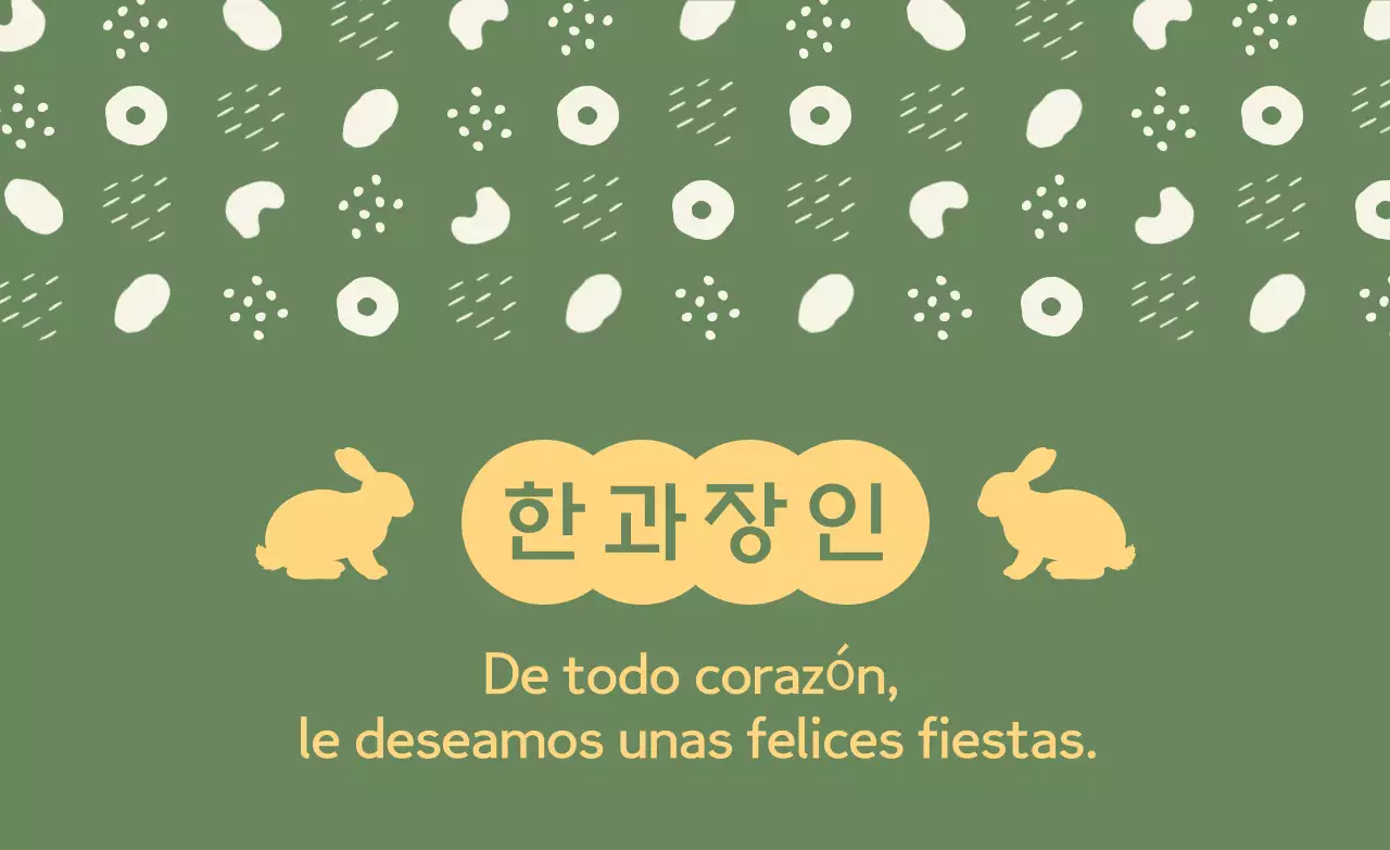 Saludos festivos tradicionales de Kaki