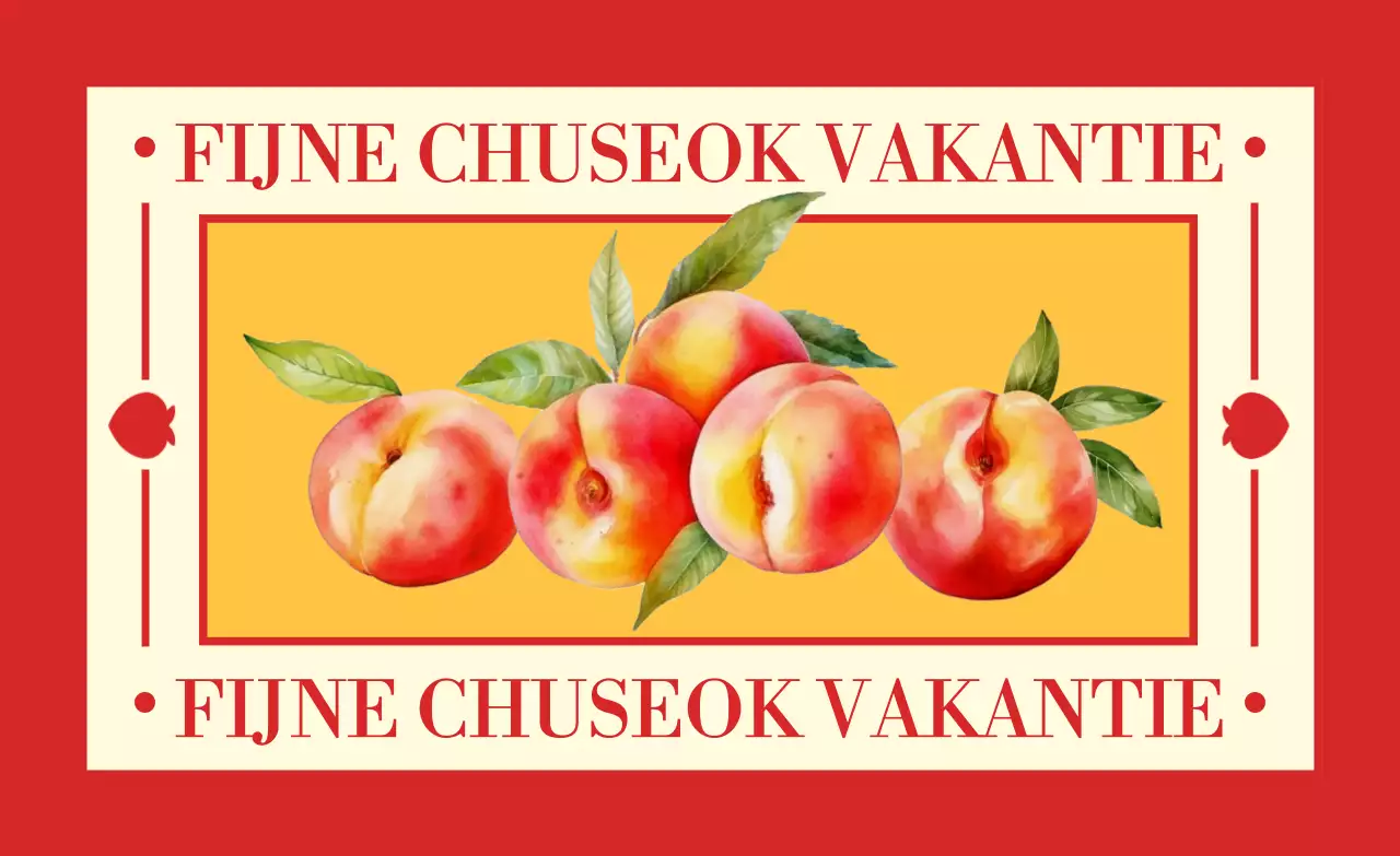 Rode Traditionele Chuseok Herdenking