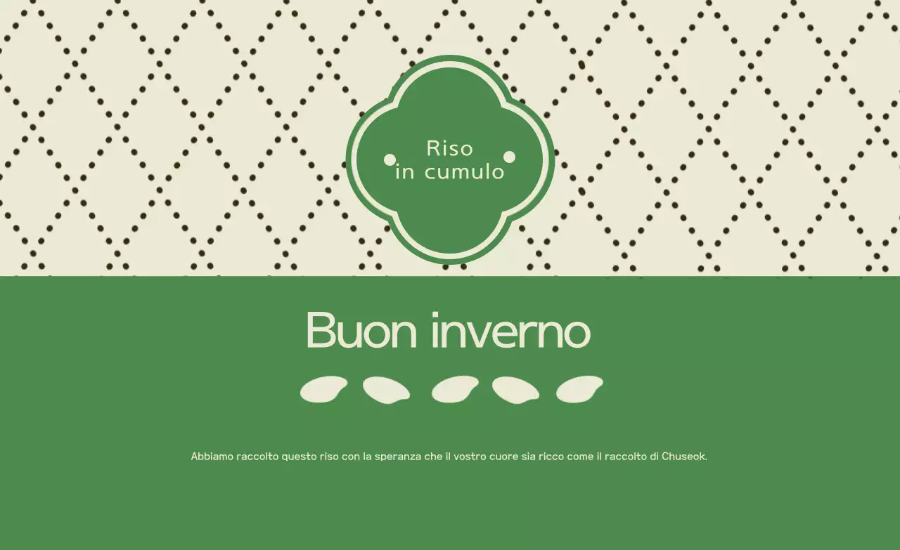 Saluti tradizionali Chuseok verdi