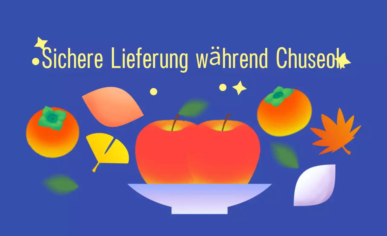 Blauer einfacher Chuseok-Leitfaden