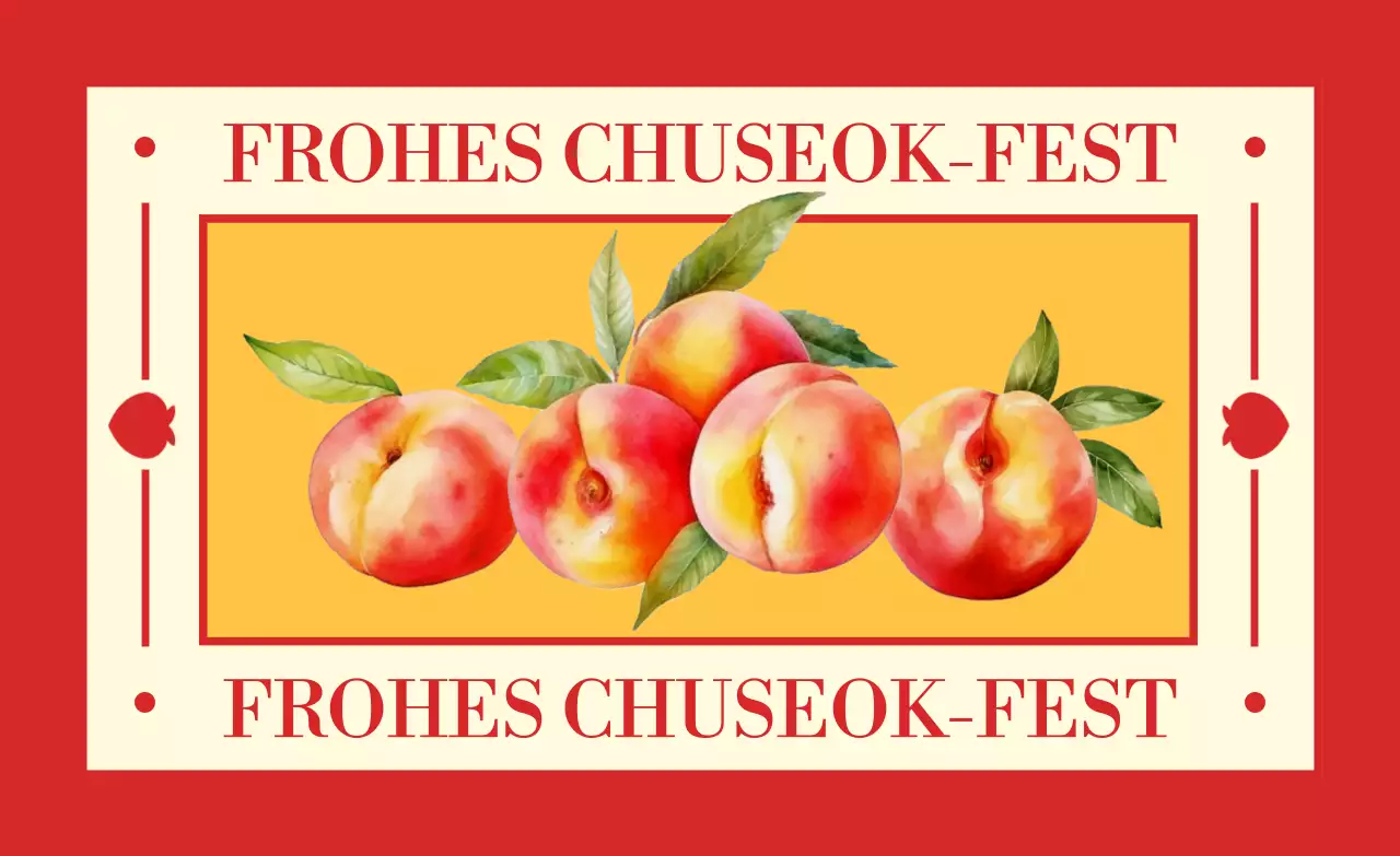 Rotes traditionelles Chuseok-Gedenkfest