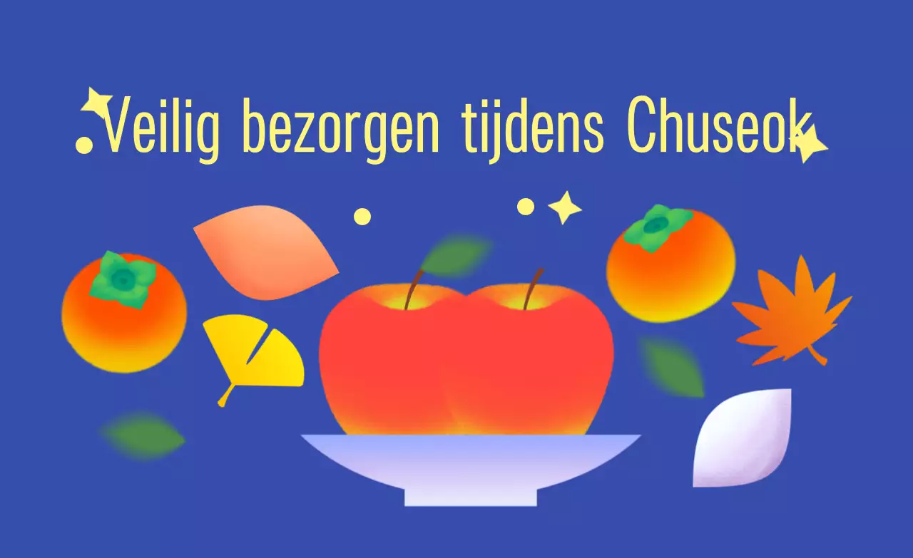 Blauwe Eenvoudige Chuseok Gids