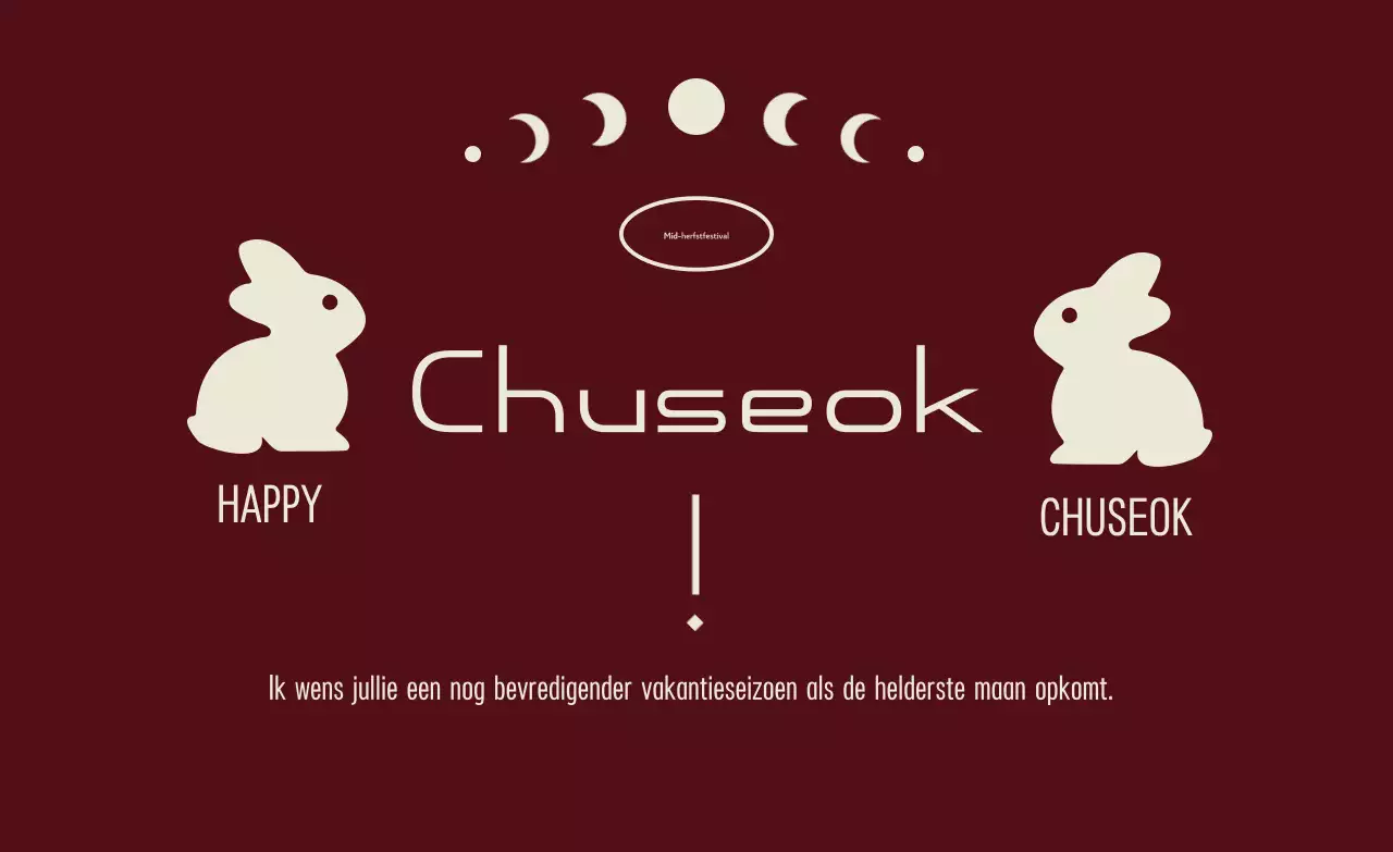 Bruine traditionele Chuseok-viering