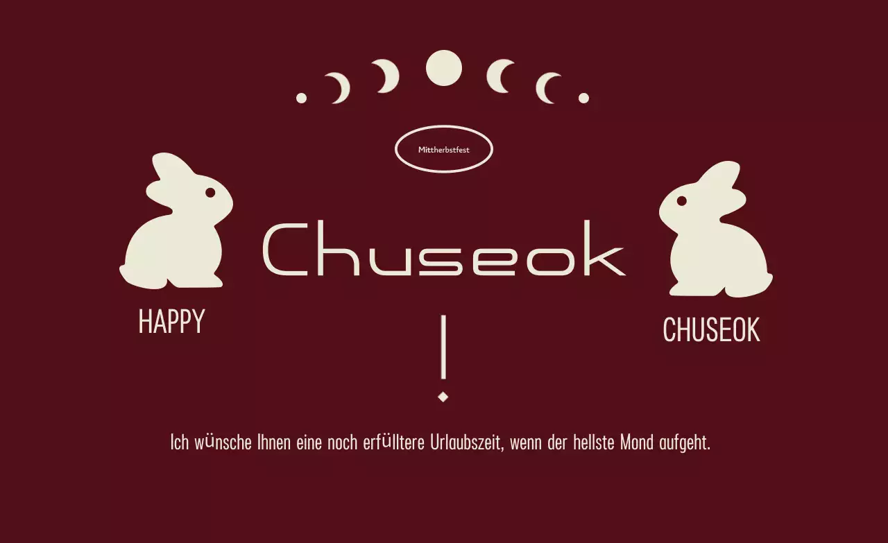 Braunes traditionelles Chuseok-Fest