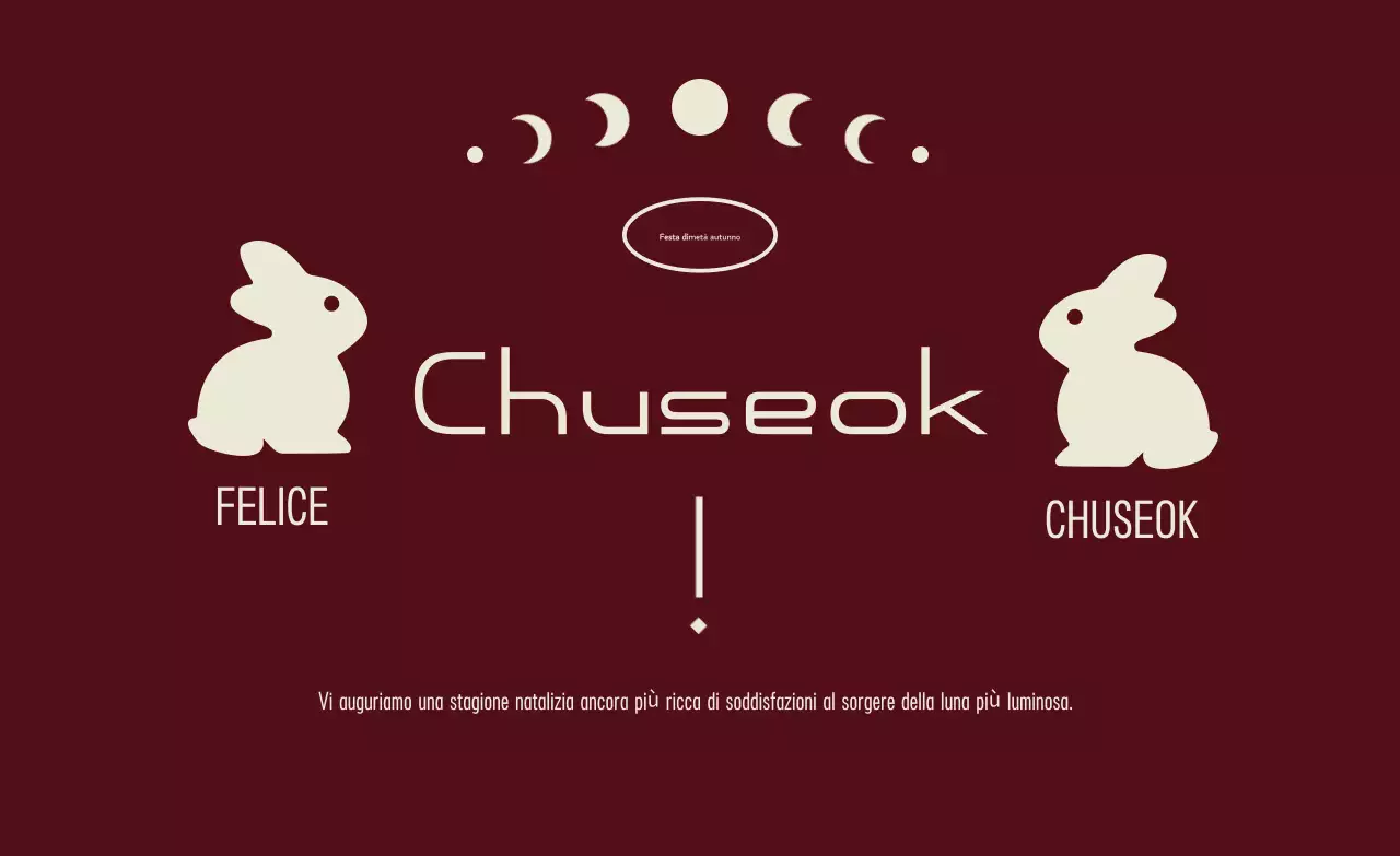 Festa tradizionale del Chuseok marrone