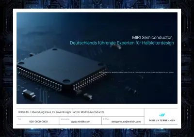 Schwarze moderne Halbleiter-Design-Haus-Werbung