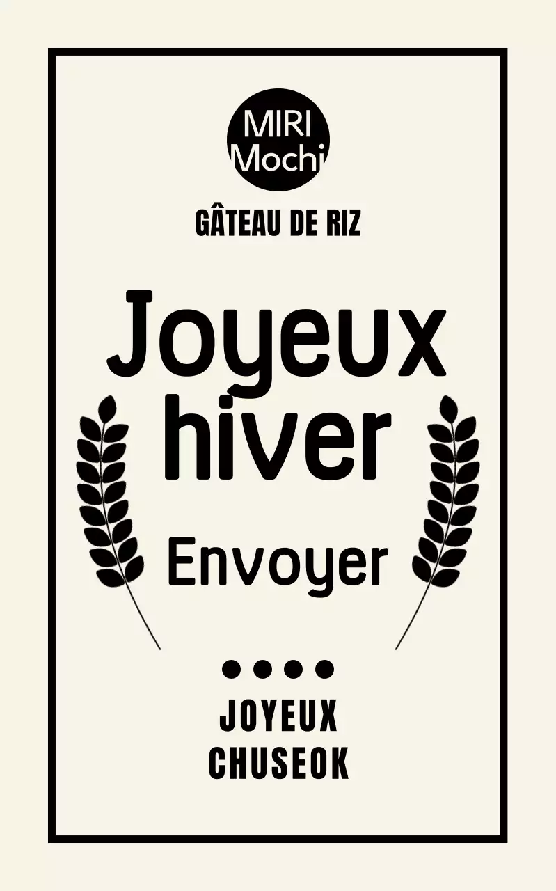 Promotion du Chuseok traditionnel noir