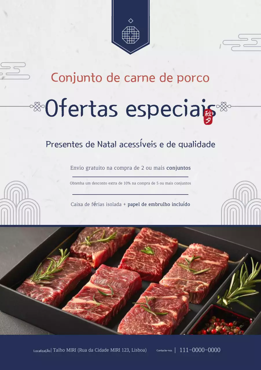Promoção de presentes tradicionais de Natal da Marinha
