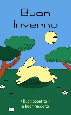 Cari saluti Chuseok color azzurro cielo