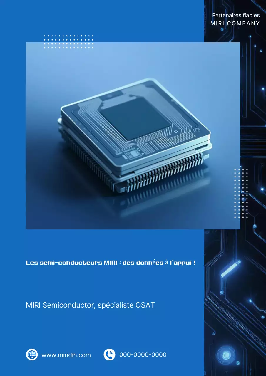 Publicité de la société Blue Modern Semiconductor OSAT