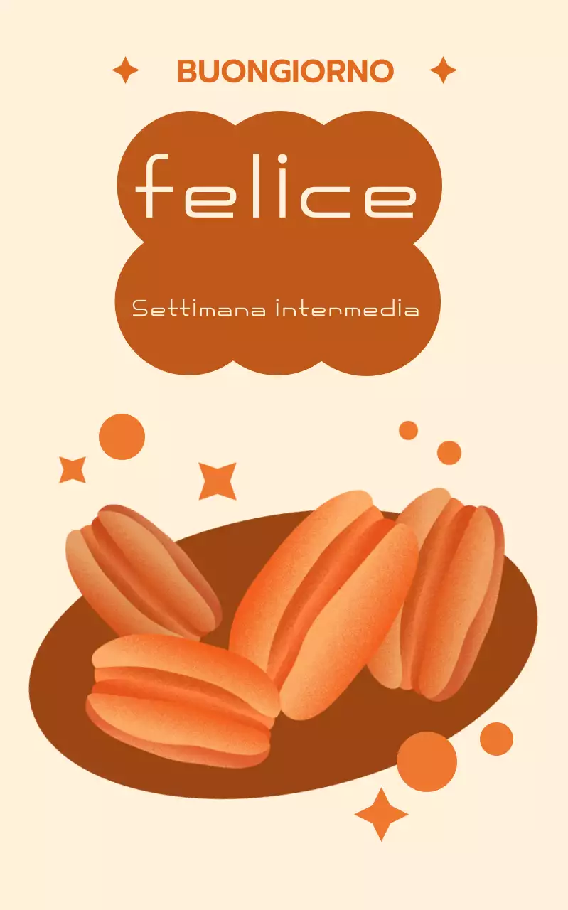 Saluti tradizionali Chuseok arancioni